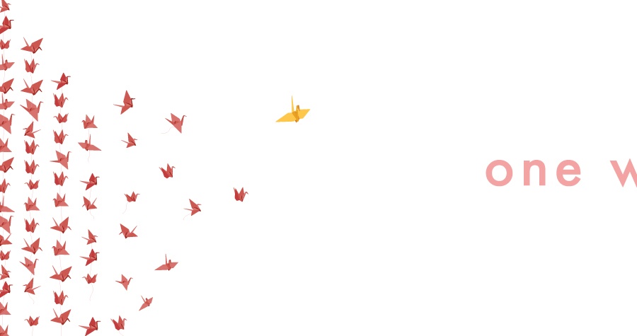 one thousand cranes. one wish.