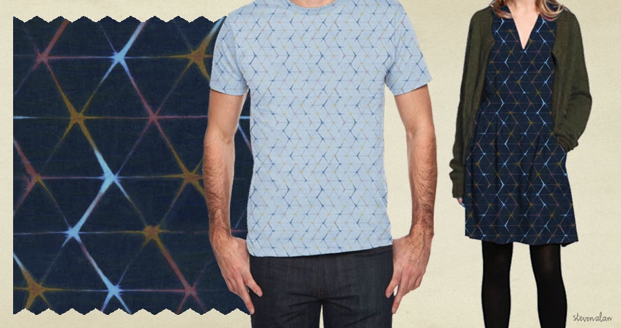 Japanese shibori shirting