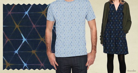 Japanese shibori shirting