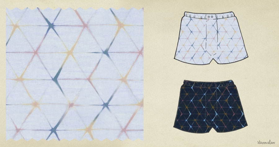 Japanese shibori shirting