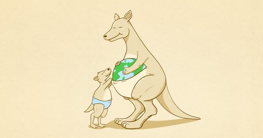The world at her pocket