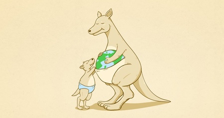 The world at her pocket