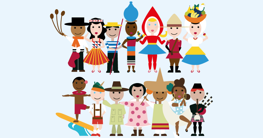 "it's a small world" clock parade