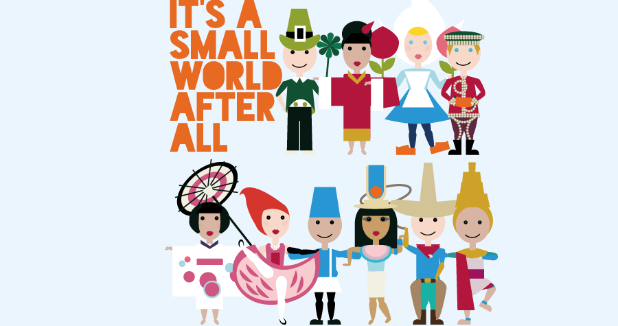 "it's a small world" clock parade