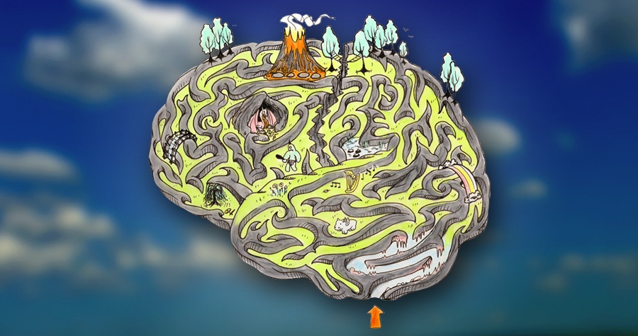 The A-MAZE-ing Brain