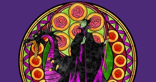 Stained Glass Maleficent