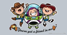 Image representing three little friends!