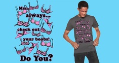 Image representing Men care for your boobs!