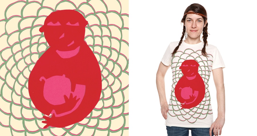 Mom and child cutout
