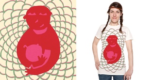 Mom and child cutout