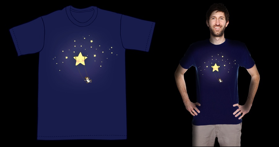 Only when it's dark you can see the stars