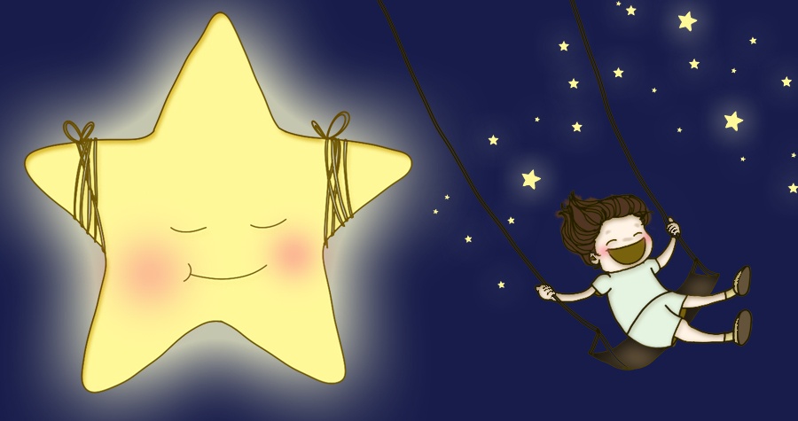 Only when it's dark you can see the stars