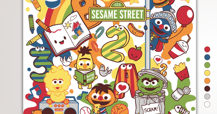 Growing Up with Colors at Sesame Street